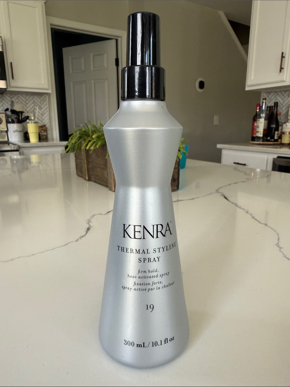 Silver Thermal Styling Spray Bottle